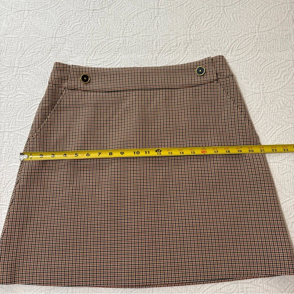 Tory Burch Plaid‎ Mini Skirt Women’s Sz 10 Houndstooth Checkered Classic Luxury
